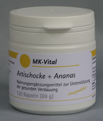 Artischocken-Ananas-Kapseln